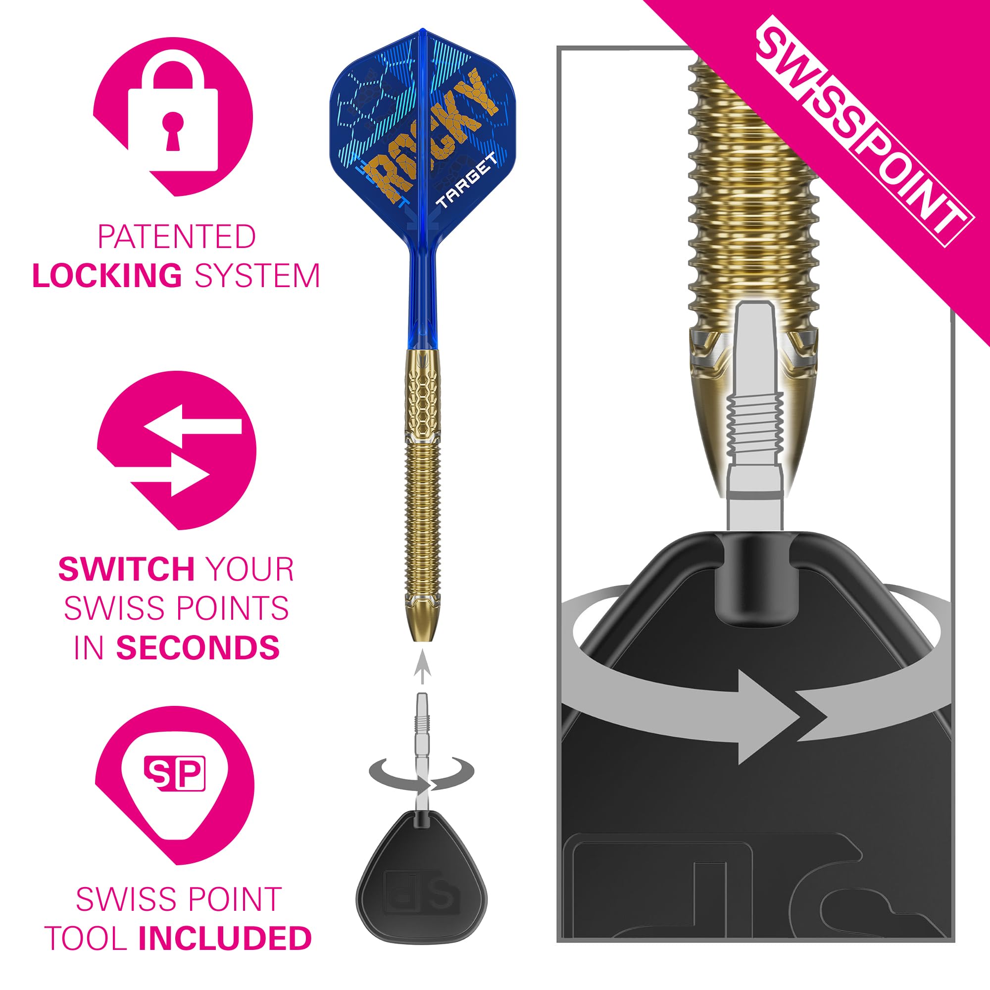 TARGET Darts Josh Rock Limited Edition 95% Tungsten Swiss Point